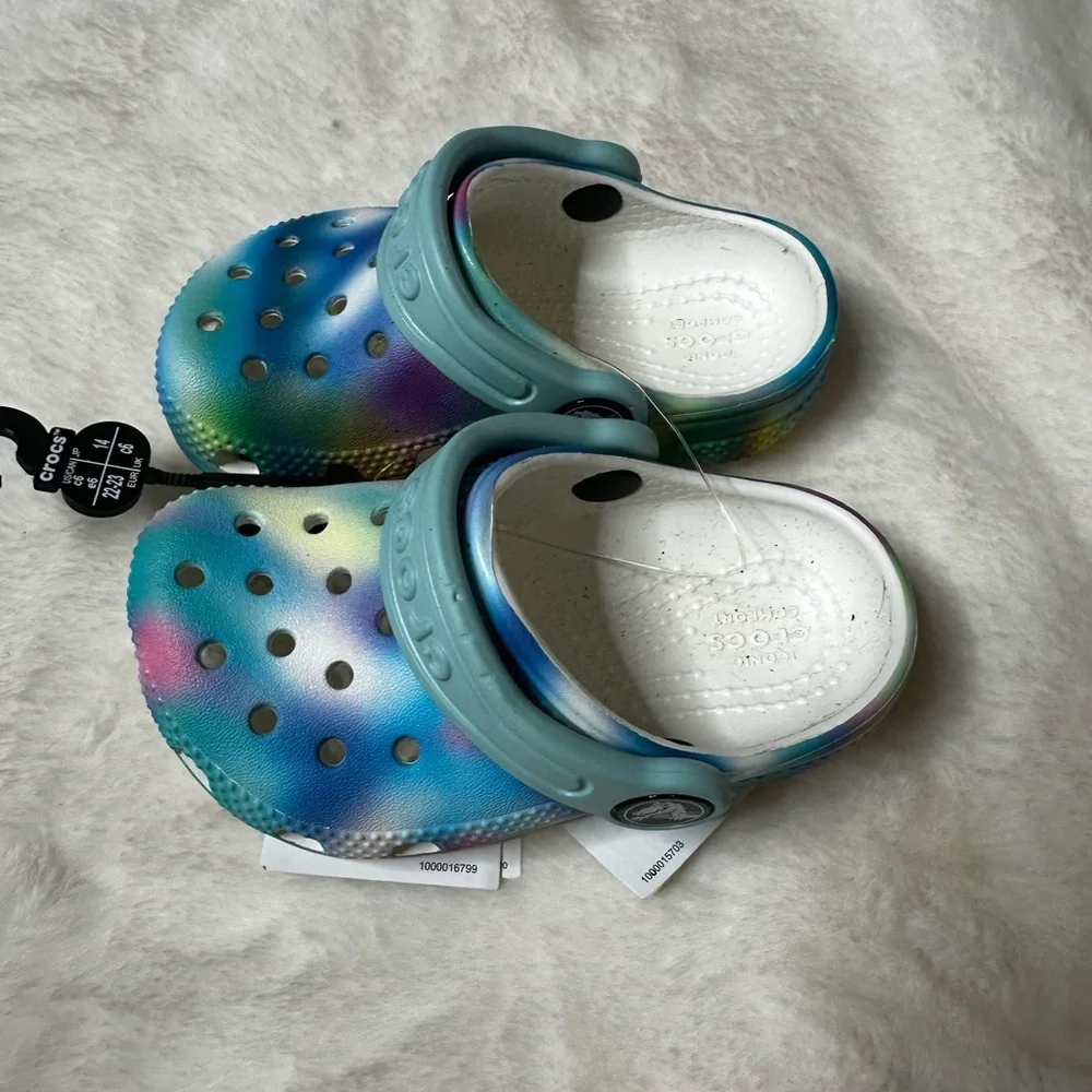CROCS Kids' Multicolor Slip-On Slippers